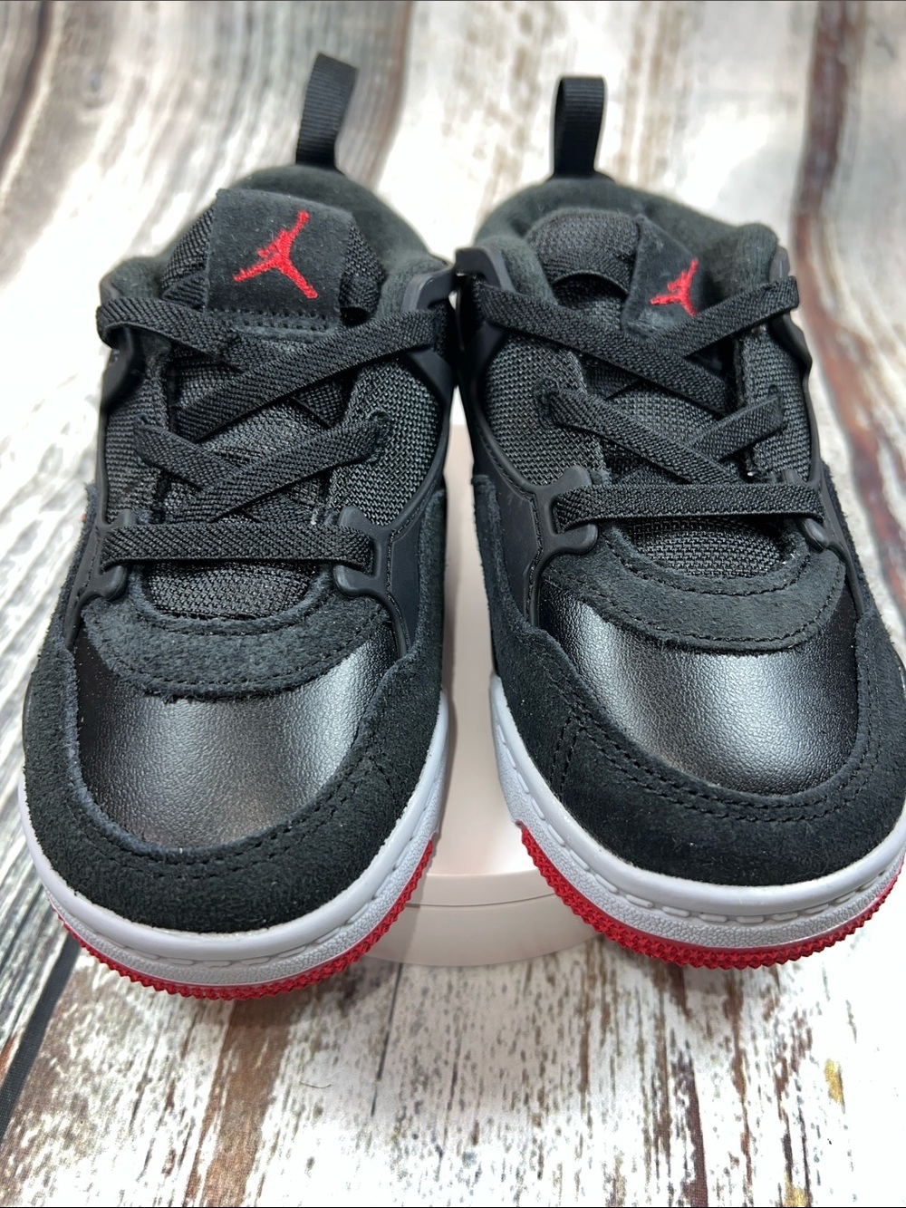 Nike Jordan Toddler Sneakers Black/Red/White Size 9C